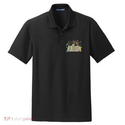 8647 Foxtrots Deltas Tangos Book Flower Dry Zone Grid Polo