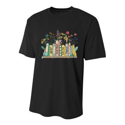 8647 Foxtrots Deltas Tangos Book Flower Youth Performance Sprint T-Shirt