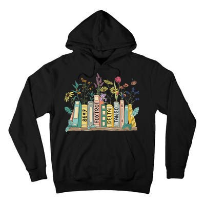8647 Foxtrots Deltas Tangos Book Flower Tall Hoodie