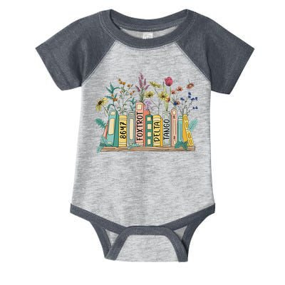 8647 Foxtrots Deltas Tangos Book Flower Infant Baby Jersey Bodysuit