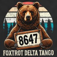 8647 Foxtrot Delta Tango Gift 7 Panel Mesh Trucker Snapback Hat