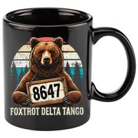 8647 Foxtrot Delta Tango Gift 11oz C Handle Ceramic Mug