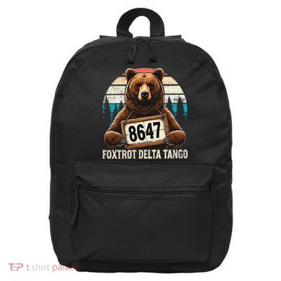 8647 Foxtrot Delta Tango Gift 16 in Basic Backpack