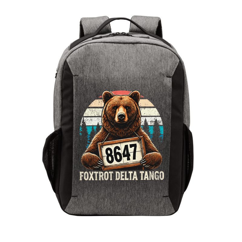 8647 Foxtrot Delta Tango Gift Vector Backpack