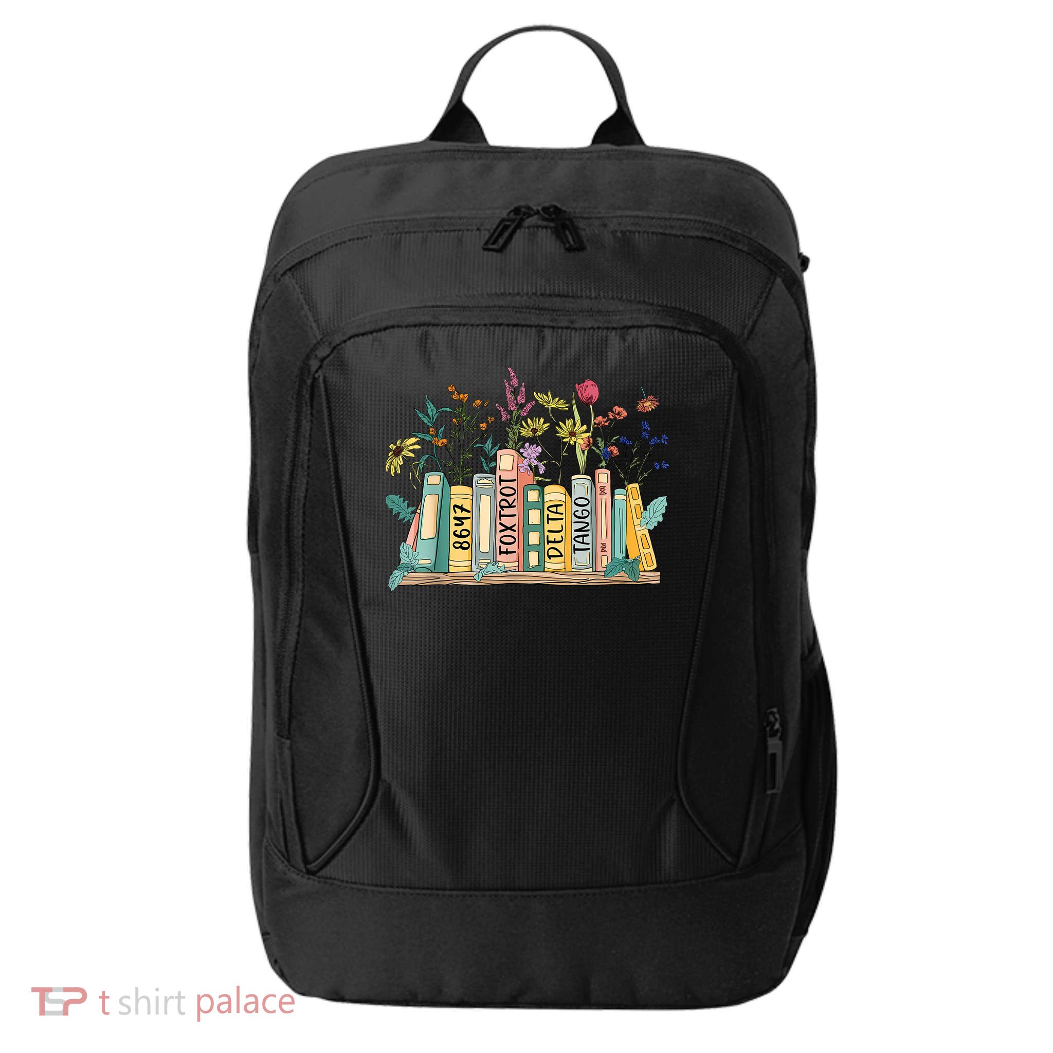 8647 Foxtrots Deltas Tangos Book Flower City Backpack