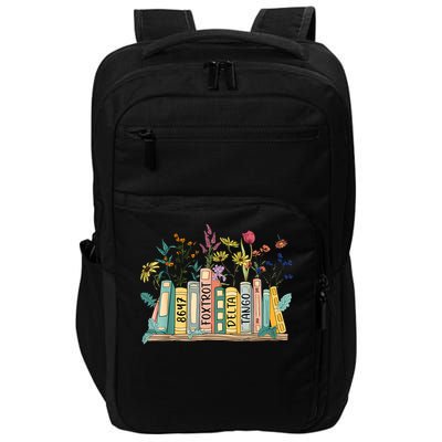 8647 Foxtrots Deltas Tangos Book Flower Impact Tech Backpack
