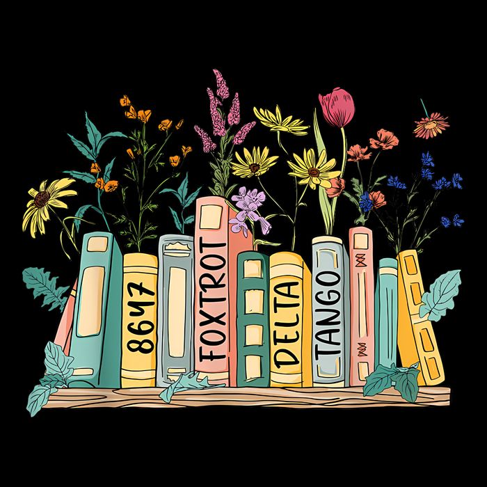 8647 Foxtrots Deltas Tangos Book Flower Impact Tech Backpack