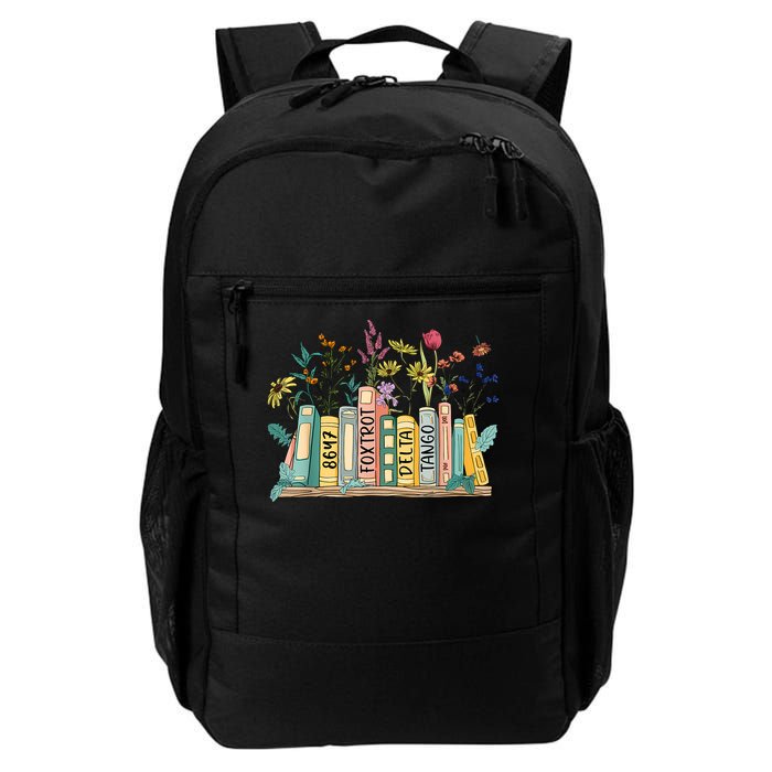 8647 Foxtrots Deltas Tangos Book Flower Backpack