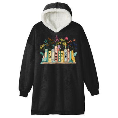 8647 Foxtrots Deltas Tangos Book Flower Hooded Wearable Blanket