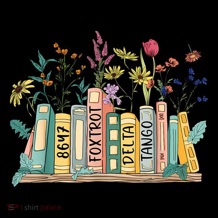 8647 Foxtrots Deltas Tangos Book Flower 16 in Basic Backpack