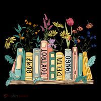 8647 Foxtrots Deltas Tangos Book Flower Bag