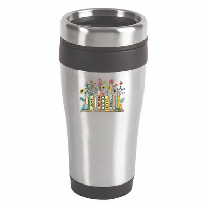 8647 Foxtrots Deltas Tangos Book Flower 16oz Travel Tumbler