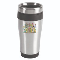 8647 Foxtrots Deltas Tangos Book Flower 16oz Travel Tumbler