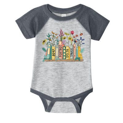 8647 Foxtrots Deltas Tangos Book Flower Infant Baby Jersey Bodysuit