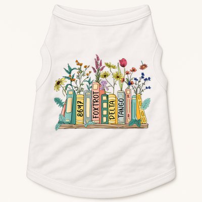 8647 Foxtrots Deltas Tangos Book Flower Doggie Tank