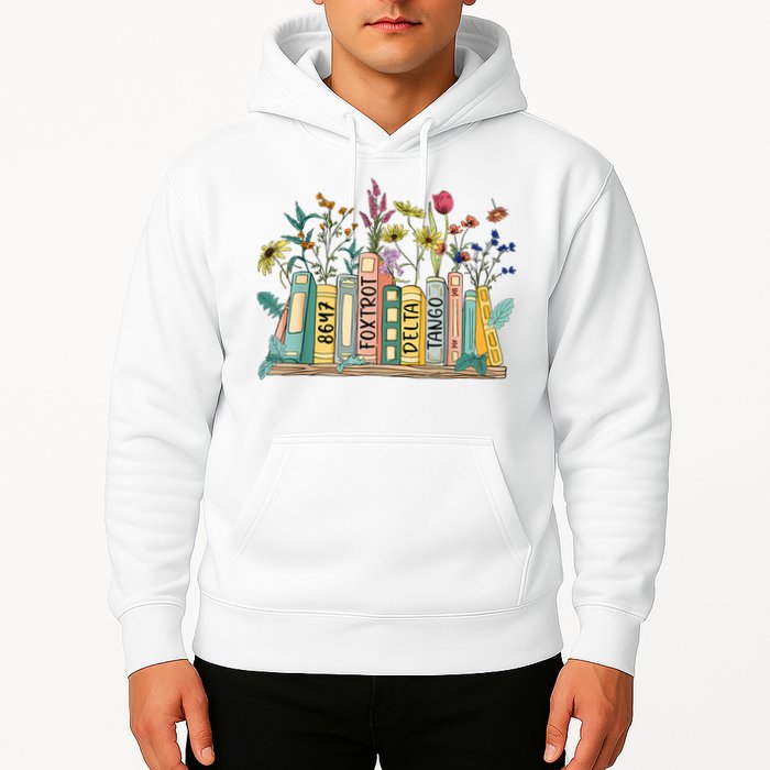 8647 Foxtrots Deltas Tangos Book Flower Hoodie