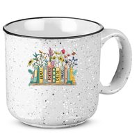 8647 Foxtrots Deltas Tangos Book Flower 15oz Campfire Ceramic Mug
