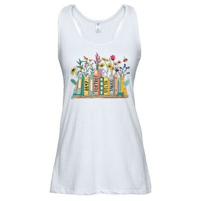 8647 Foxtrots Deltas Tangos Book Flower Ladies Essential Flowy Tank