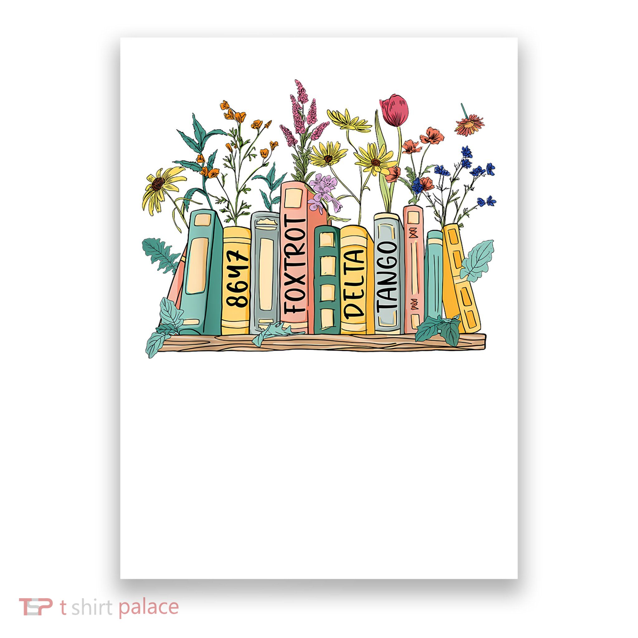 8647 Foxtrots Deltas Tangos Book Flower Poster