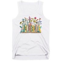 8647 Foxtrots Deltas Tangos Book Flower Tank Top