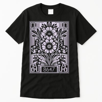 8647 Floral Feminist Subtle Human Rights Tall T-Shirt