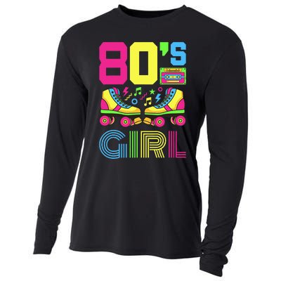 80s Girl 1980s Fashion Theme Party Outfit Eighties Cooling Performance Long Sleeve Crew