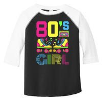 80s Girl 1980s Fashion Theme Party Outfit Eighties Toddler Fine Jersey T-Shirt