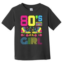 80s Girl 1980s Fashion Theme Party Outfit Eighties Toddler T-Shirt