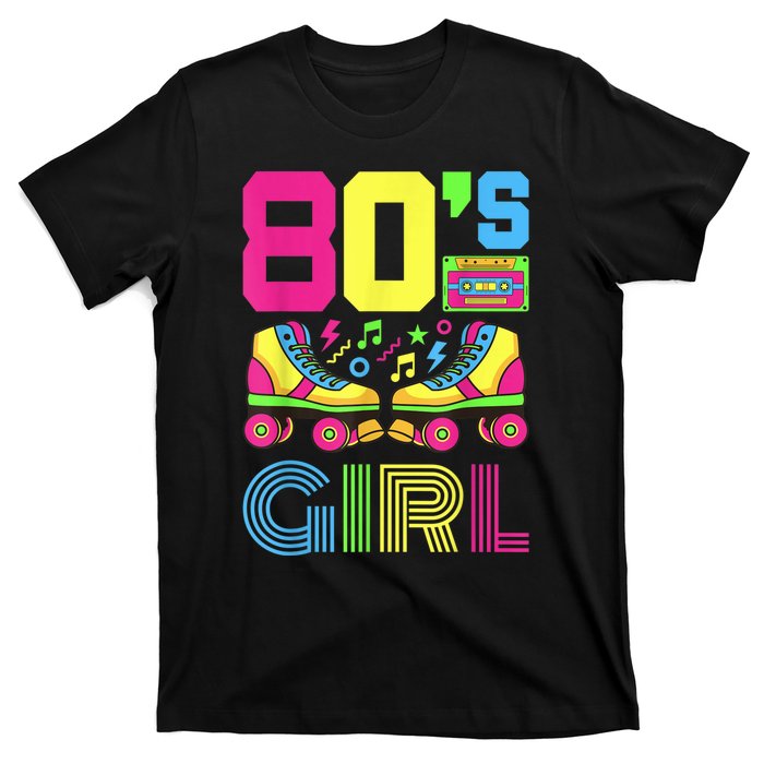 80s Girl 1980s Fashion Theme Party Outfit Eighties Costume T-Shirt