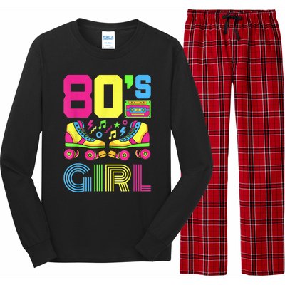 80s Girl 1980s Fashion Theme Party Outfit Eighties Costume Long Sleeve Pajama Set