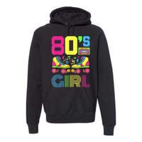 80s Girl 1980s Fashion Theme Party Outfit Eighties Costume Premium Hoodie