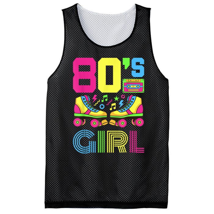 80s Girl 1980s Fashion Theme Party Outfit Eighties Costume Mesh Reversible Basketball Jersey Tank