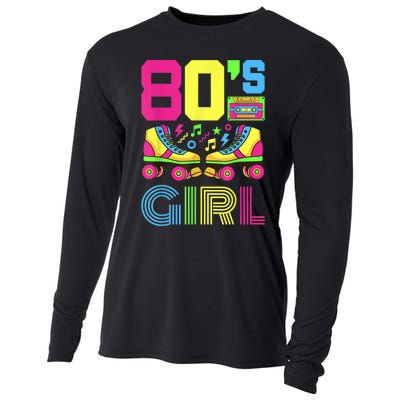 80s Girl 1980s Fashion Theme Party Outfit Eighties Costume Cooling Performance Long Sleeve Crew