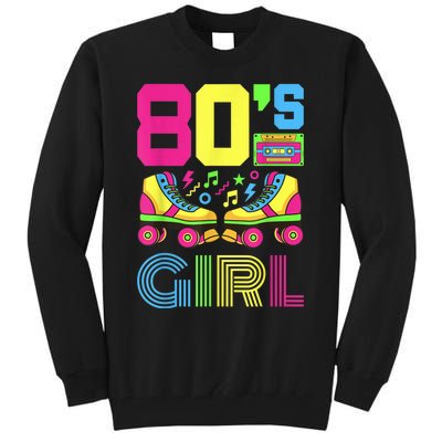 80s Girl 1980s Fashion Theme Party Outfit Eighties Costume Tall Sweatshirt