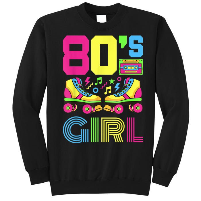 80s Girl 1980s Fashion Theme Party Outfit Eighties Costume Tall Sweatshirt