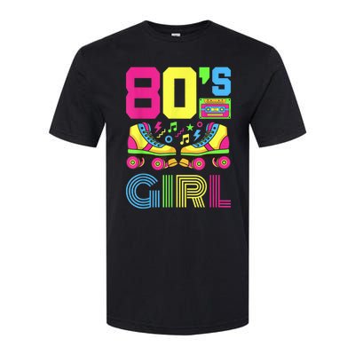 80s Girl 1980s Fashion Theme Party Outfit Eighties Costume Softstyle CVC T-Shirt