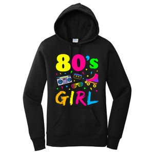 80S Girl Birthday Party Costume Retro Women's Pullover Hoodie