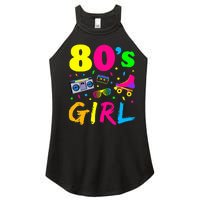 80S Girl Birthday Party Costume Retro Women's Perfect Tri Rocker Tank