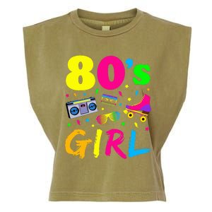 80S Girl Birthday Party Costume Retro Garment-Dyed Women's Muscle Tee