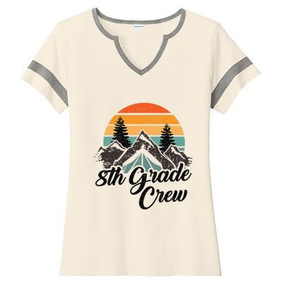 8th Grade Crew Back To School After Camping Trip Love Camp Ladies Halftime Notch Neck Tee