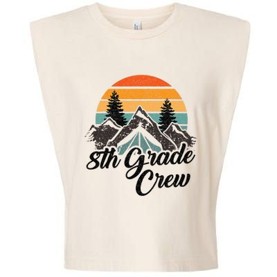 8th Grade Crew Back To School After Camping Trip Love Camp Garment-Dyed Women's Muscle Tee