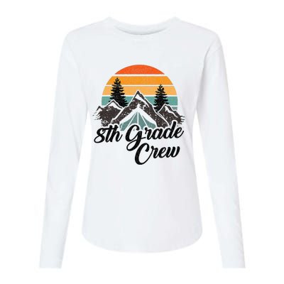 8th Grade Crew Back To School After Camping Trip Love Camp Womens Cotton Relaxed Long Sleeve T-Shirt