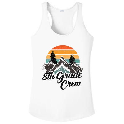 8th Grade Crew Back To School After Camping Trip Love Camp Ladies PosiCharge Competitor Racerback Tank