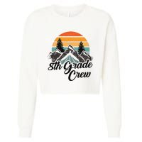 8th Grade Crew Back To School After Camping Trip Love Camp Cropped Pullover Crew