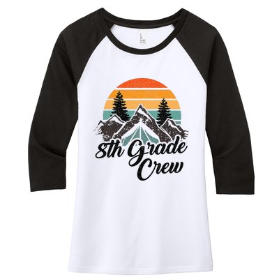 8th Grade Crew Back To School After Camping Trip Love Camp Women's Tri-Blend 3/4-Sleeve Raglan Shirt