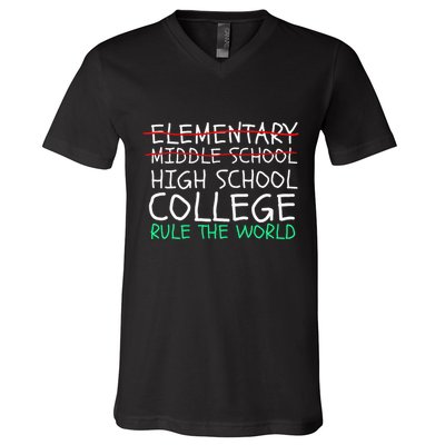8th Grade Graduation Hilarious Middle School Memories V-Neck T-Shirt