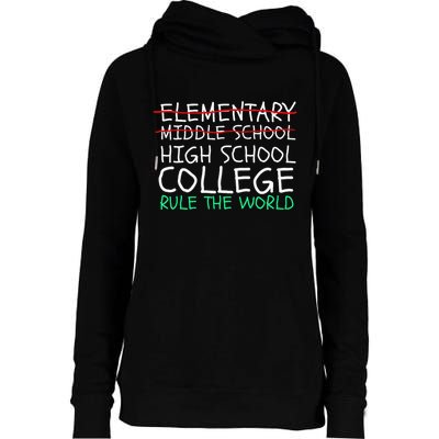 8th Grade Graduation Hilarious Middle School Memories Womens Funnel Neck Pullover Hood