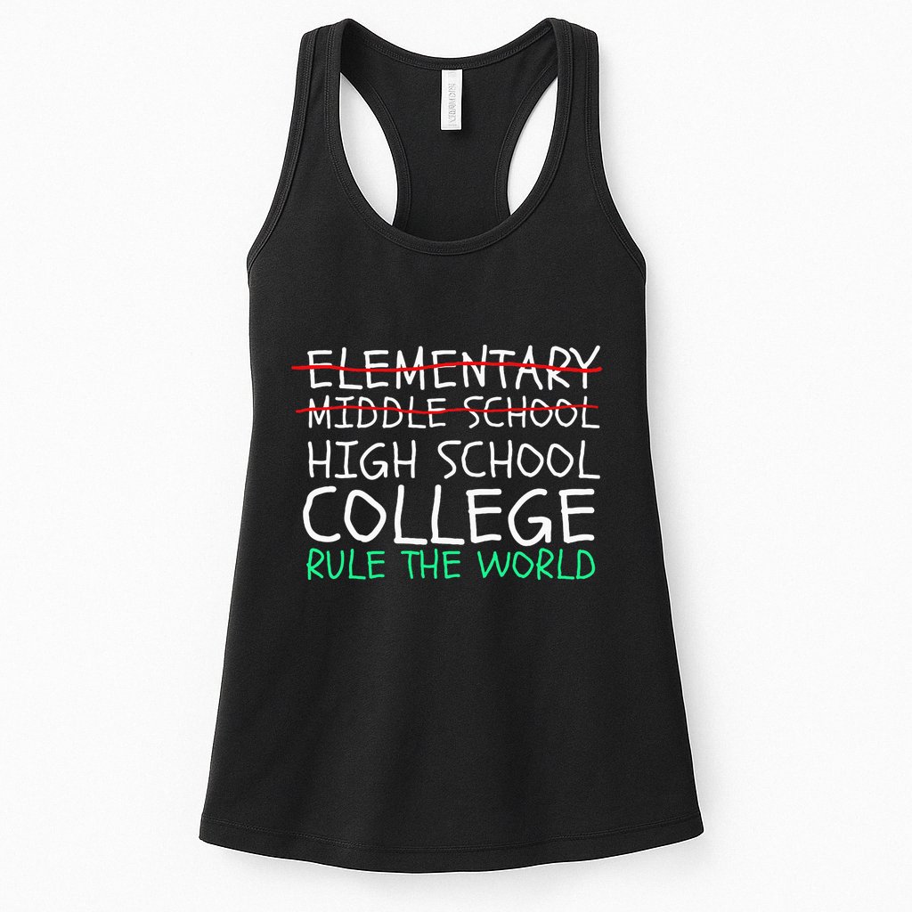 8th Grade Graduation Hilarious Middle School Memories Womens Tank Top