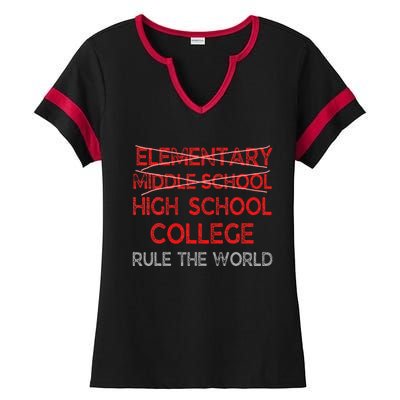 8th Grade Graduation Funny Middle School Graduation Ladies Halftime Notch Neck Tee