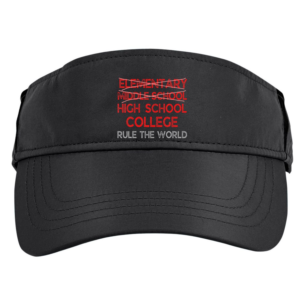 8th Grade Graduation Funny Middle School Graduation Adult Drive Performance Visor